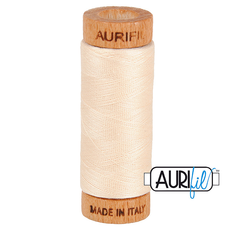 Aurifil Garn aus 100 % Baumwolle, 80 wt./2-fach - 2000