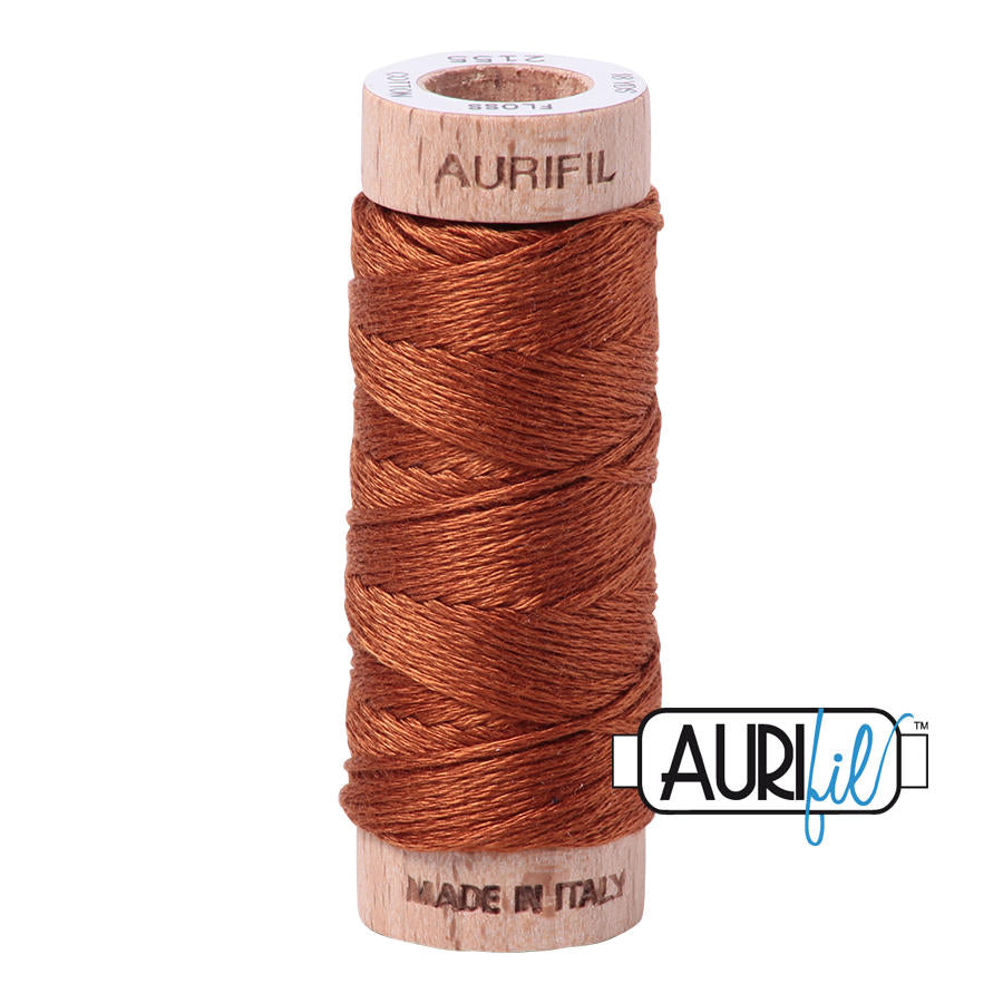 Aurifil Garn aus 100% Baumwolle, 6 fädiges Zahnseidengarn - 2155