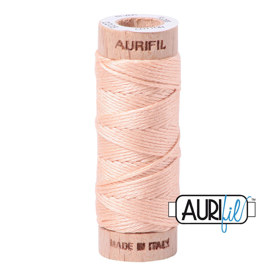 Aurifil Garn aus 100% Baumwolle, 6 fädiges Zahnseidengarn - 2205