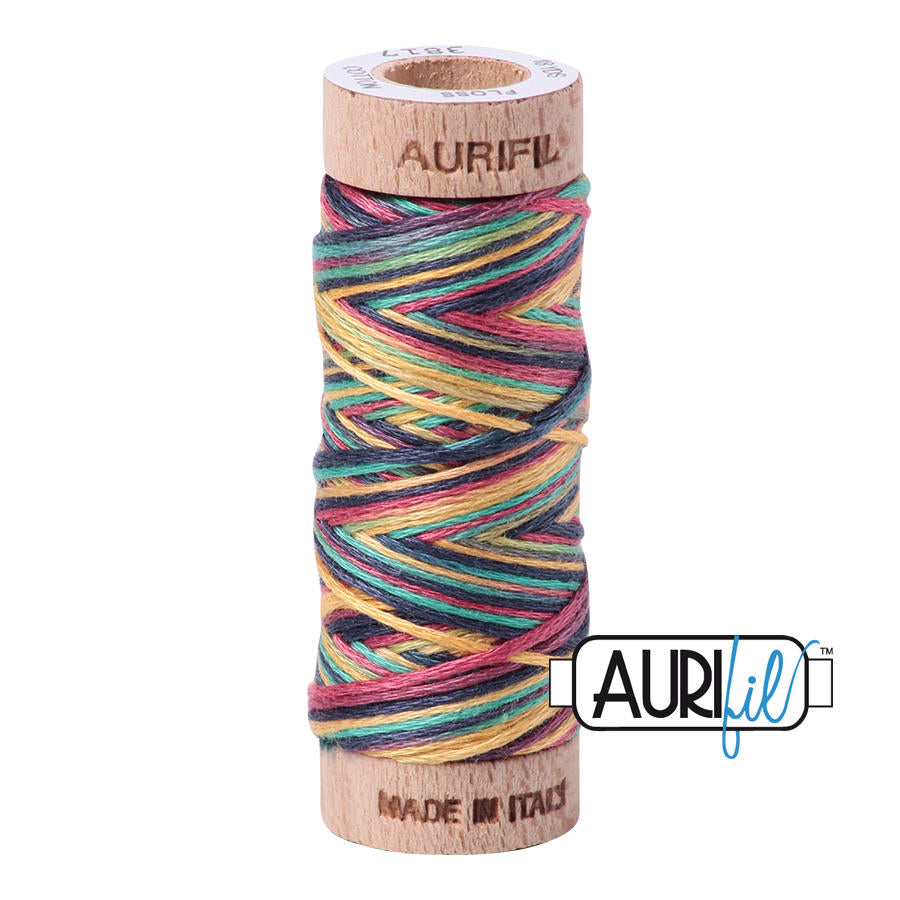 Aurifil Garn aus 100% Baumwolle, 6 fädiges Zahnseidengarn - 3817