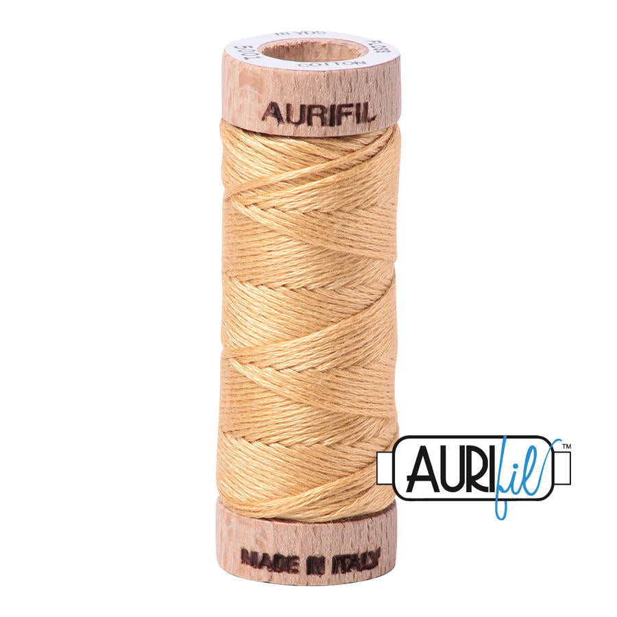Aurifil Garn aus 100% Baumwolle, 6 fädiges Zahnseidengarn - 5001
