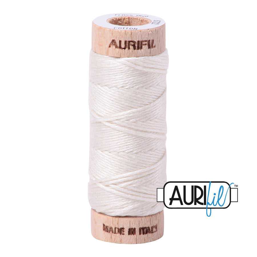 Aurifil Garn aus 100% Baumwolle, 6 fädiges Zahnseidengarn - 6722