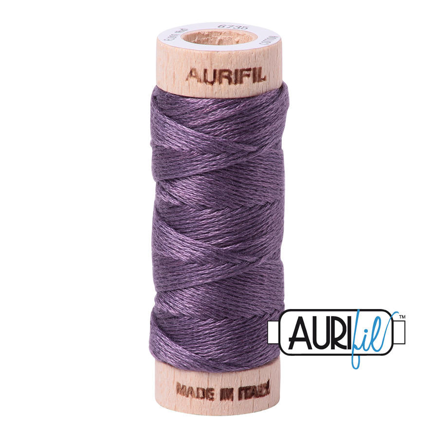Aurifil Garn aus 100% Baumwolle, 6 fädiges Zahnseidengarn - 6735