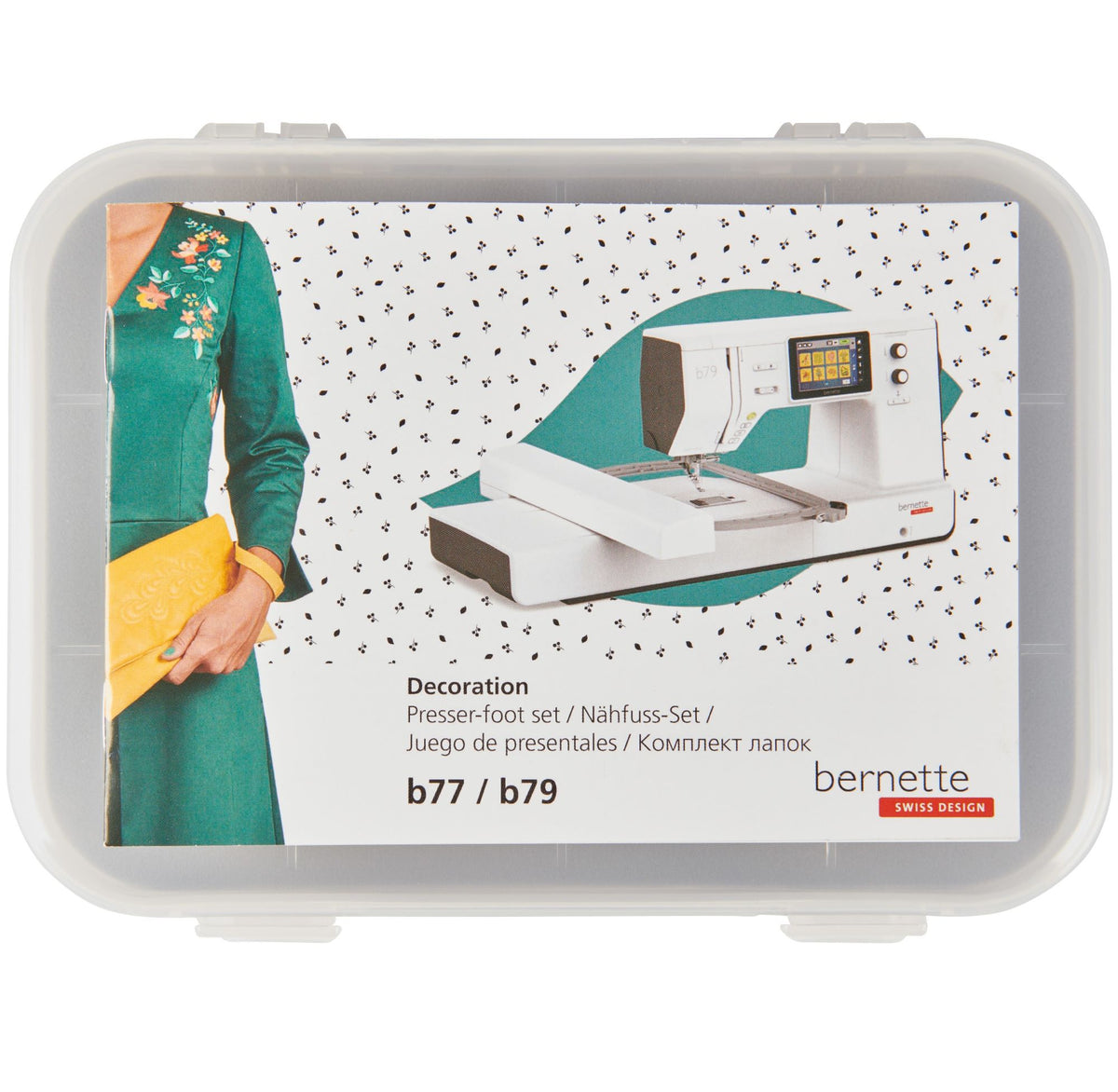 Nähfuss-Set für Decorarbeiten bernette 77/79