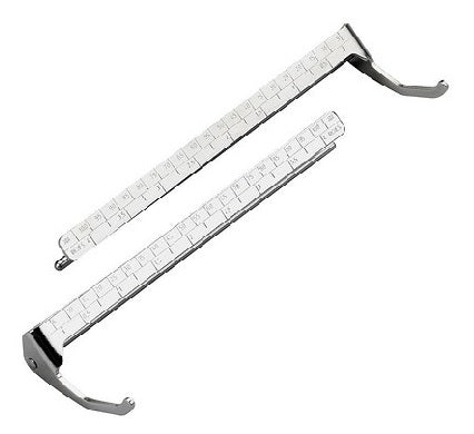 Kantenlineal mit Skala (cm+inch)