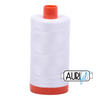 Aurifil Garn aus 100 % Baumwolle, 50 wt./2-fach - 2024, ganze weiss