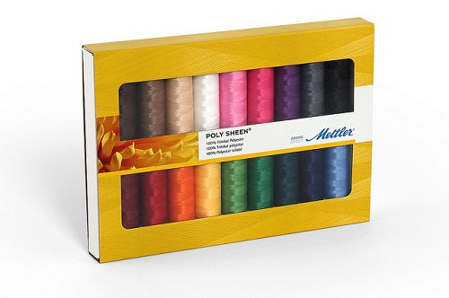 Poly Sheen mittleres Fadenset à 18 Spulen