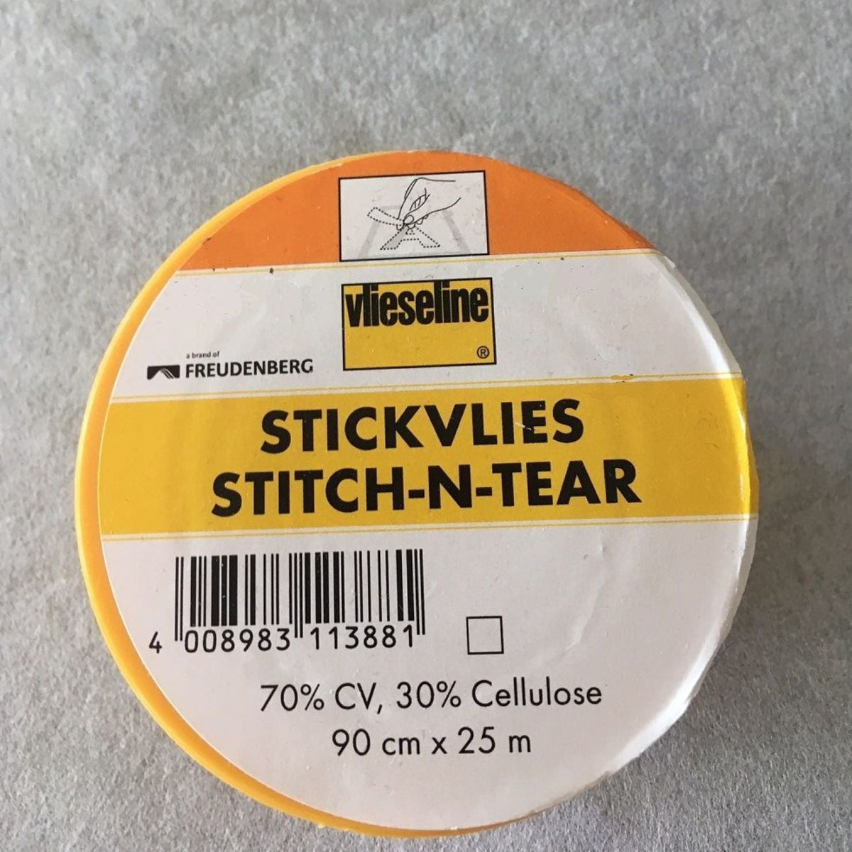Stickvlies am Meter, reissbar, 1m