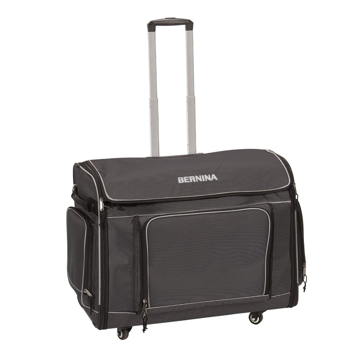 Système de valises à roulettes XL, passepoils noirs