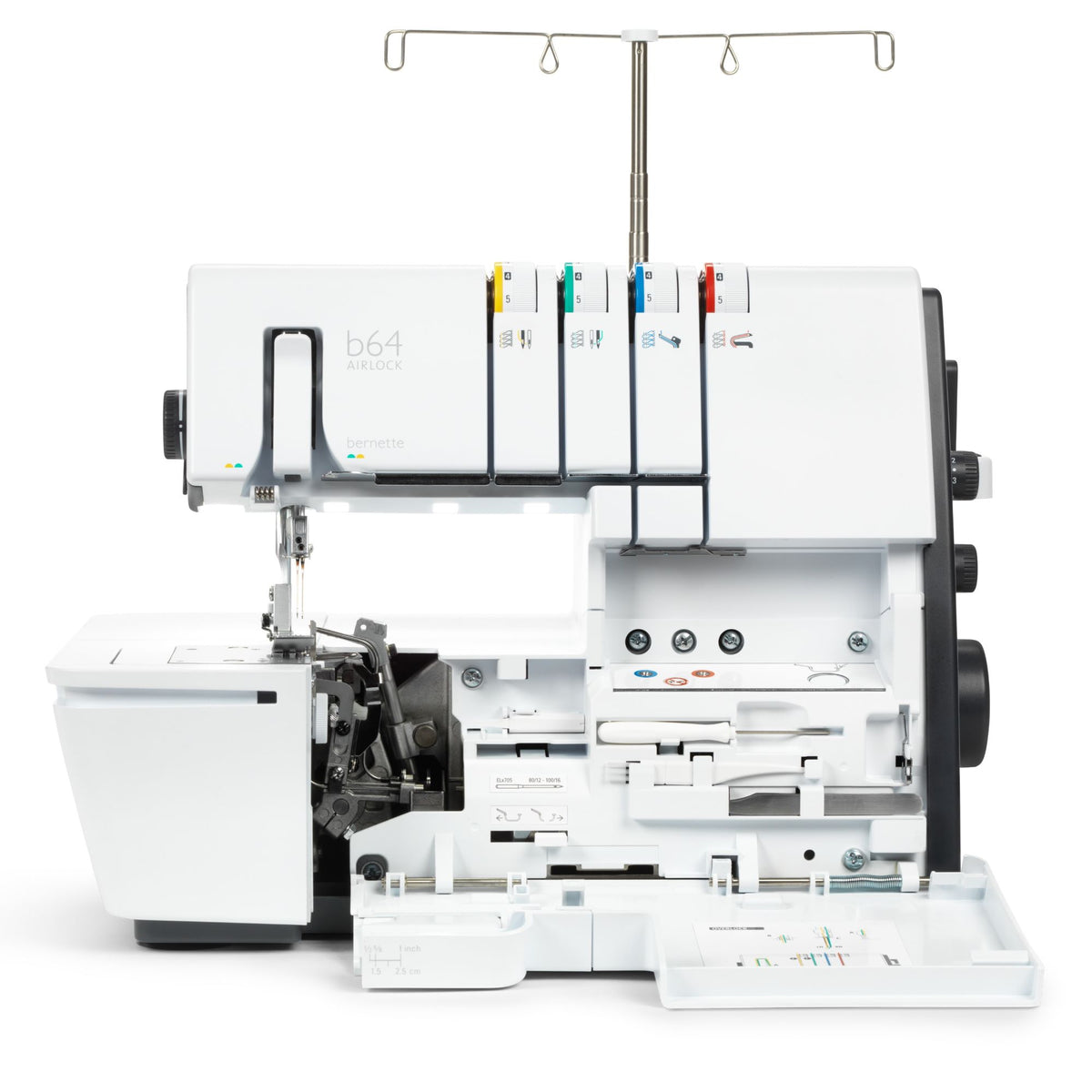 Overlock bernette 64 Lufteingefädelt