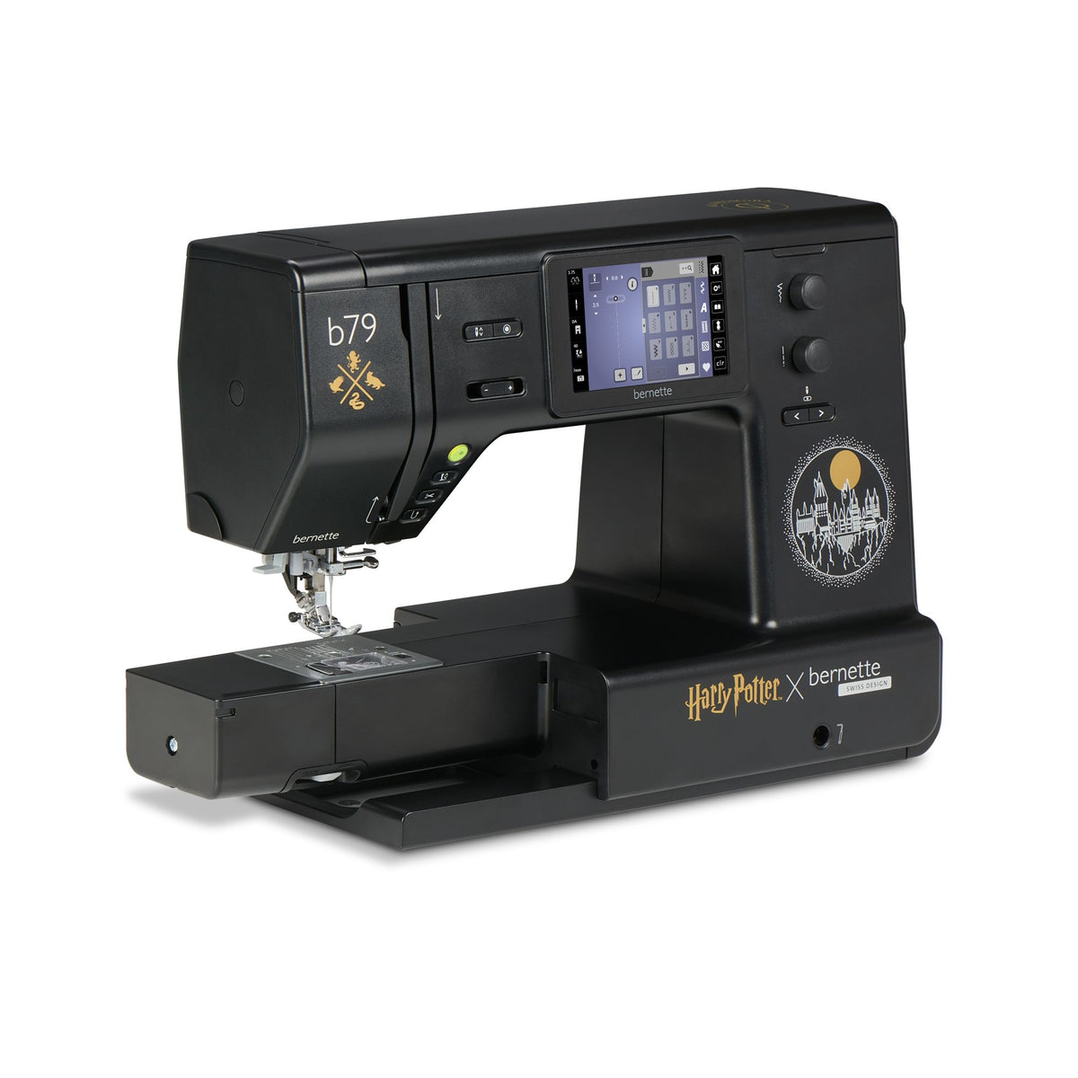 bernette 79, macchina da cucire e ricamare "Harry Potter", sarà disponibile a partire da metà aprile circa; ordinatela già ora