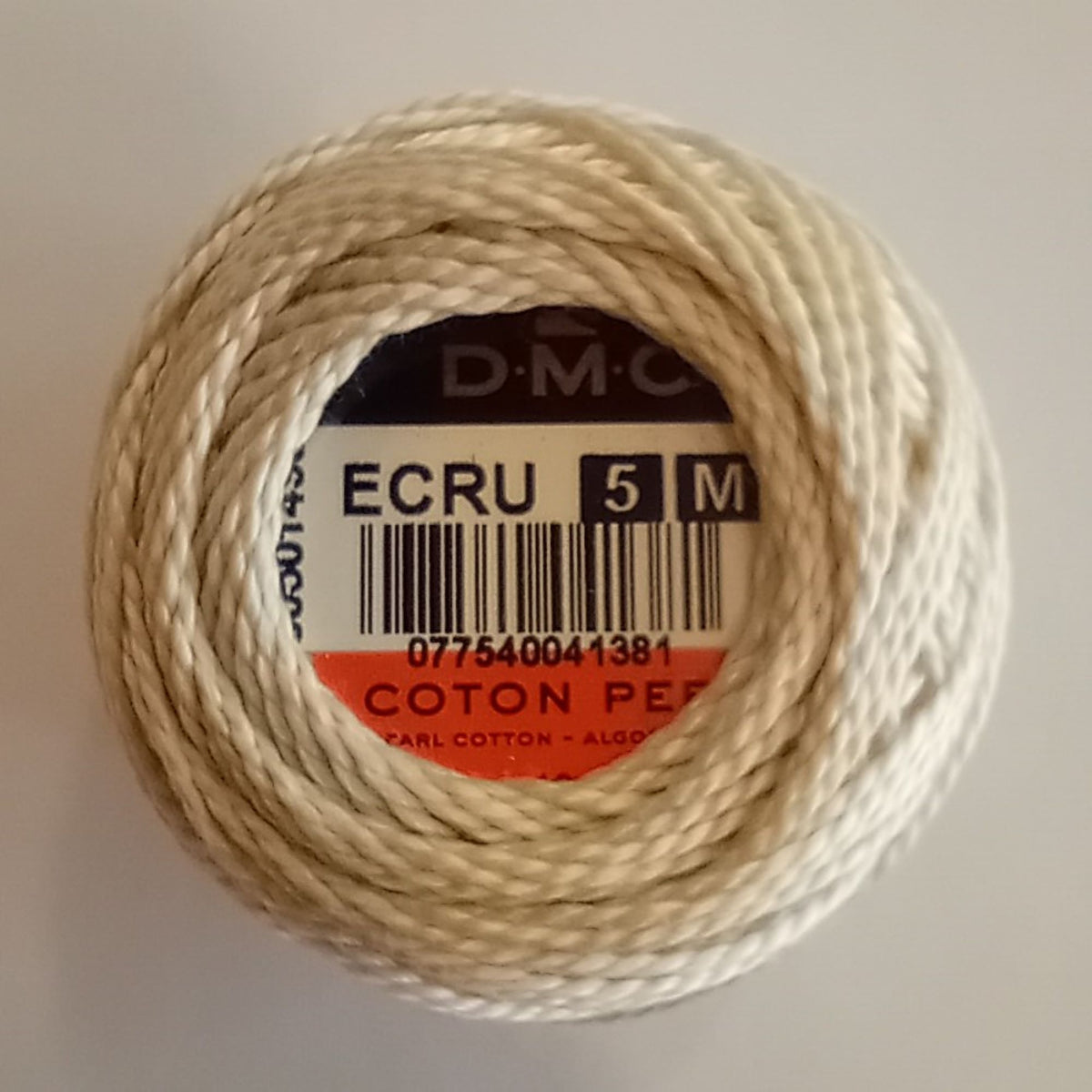 DMC Perlgarn Nr. 5 Coton Perlé col. ECRU