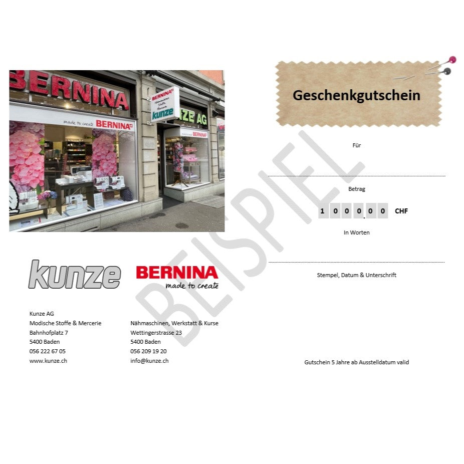 Gutschein für Fr. 1000.--