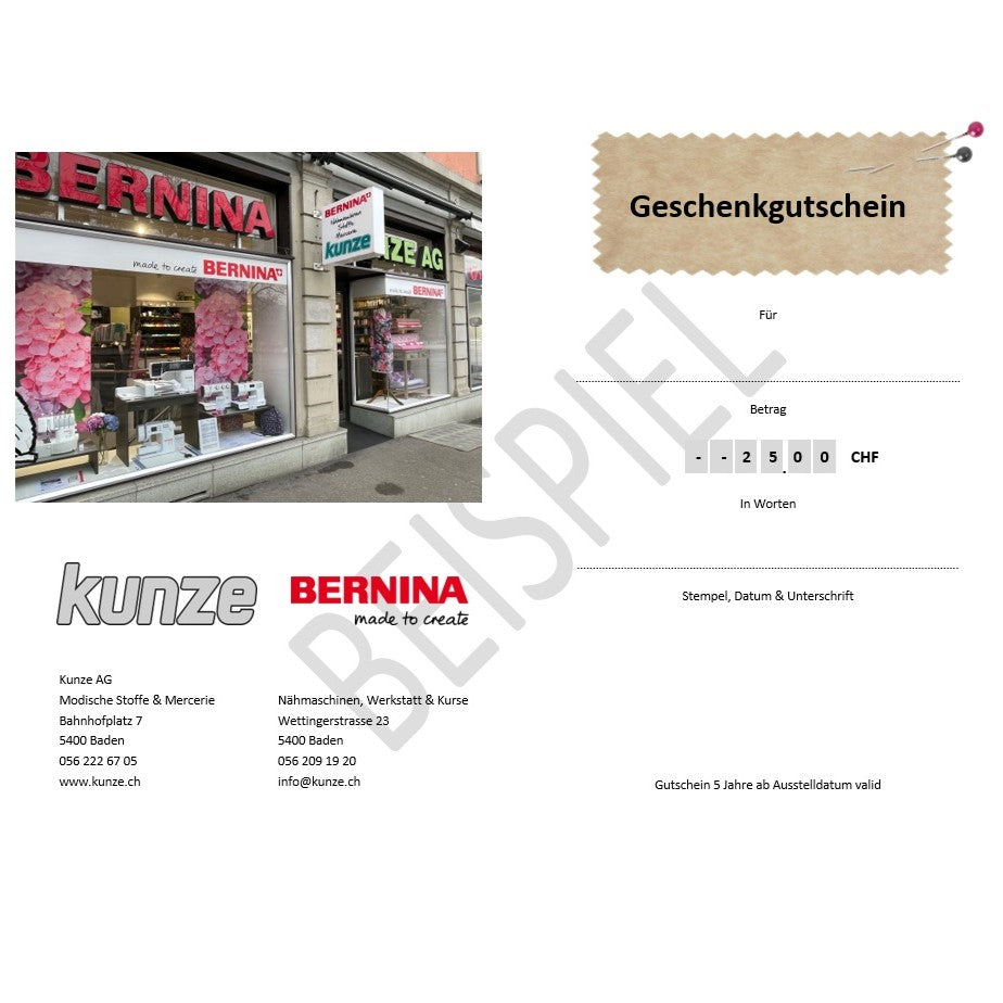 Gutschein für Fr. 25.--