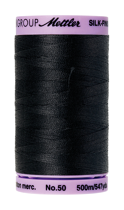 Silk-Finish Cotton 50, 500m© - 4000, ganz schwarz