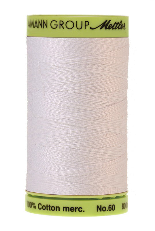 Silk-Finish Cotton 60, 800m©  - 2000, ganz weiss