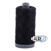 Aurifil Garn aus 100 % Baumwolle, 28 wt./2-fach - 2692, ganz schwarz