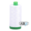 Aurifil Garn aus 100 % Baumwolle, 40 wt./2-fach - 2024, ganz weiss