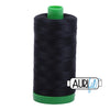 Aurifil Garn aus 100 % Baumwolle, 40 wt./2-fach - 2692, ganz schwarz