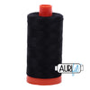 Aurifil Garn aus 100 % Baumwolle, 50 wt./2-fach - 2692, ganz schwarz